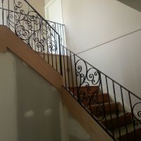Black Indoor Wrought Iron Balustrade