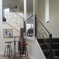 Black Indoor Wrought Iron Balustrade Berwick