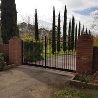 Black Outdoor Wrought Iron Gates