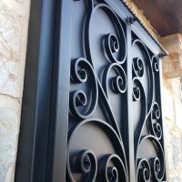 Outdoor Ornamental Black Wrought Iron 